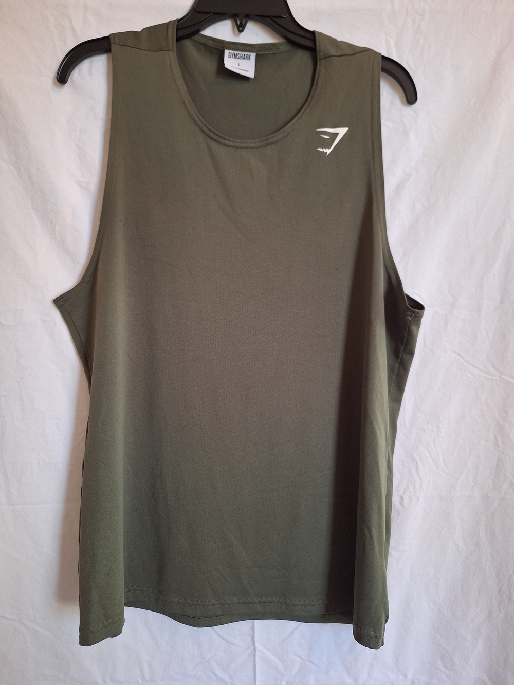 Gymshark Men's Sleeveless Training Tank - Olive Green